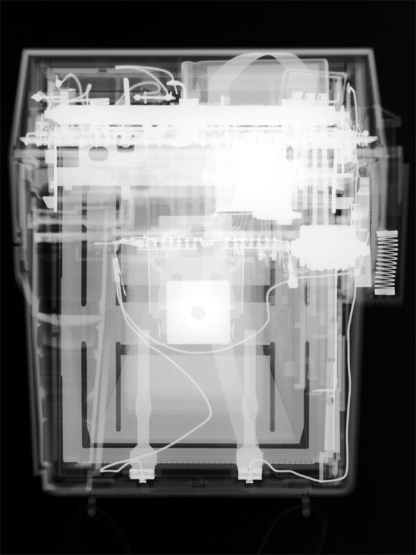 X-ray picture of Polaroid camera